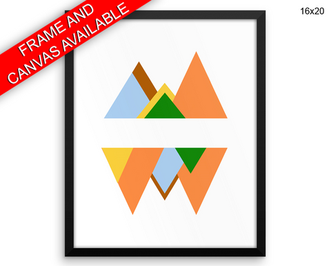 Mid Century Modern Print, Beautiful Wall Art with Frame and Canvas options available  Decor