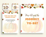 How Old Was Mommy Baby Shower How Old Was Mommy Autumn Baby Shower How Old Was Mommy Baby Shower Pumpkin How Old Was Mommy Orange OALDE - Digital Product