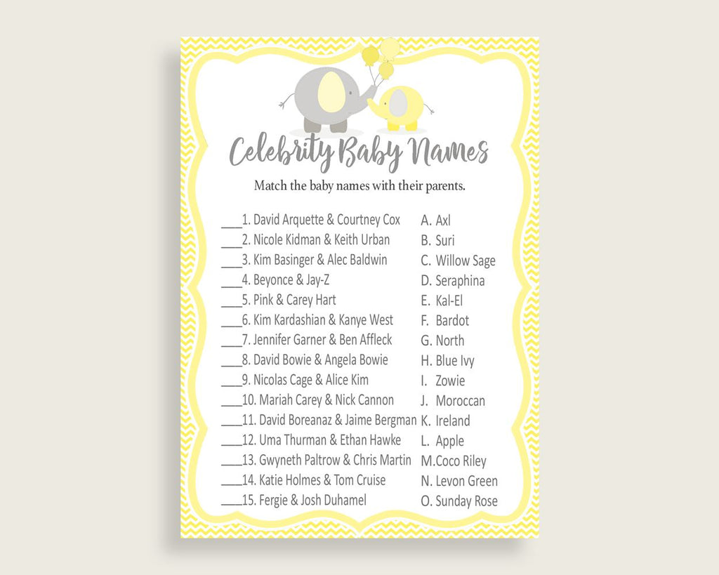 Celebrity Baby Names Baby Shower Celebrity Baby Names Yellow Baby Shower Celebrity Baby Names Baby Shower Elephant Celebrity Baby W6ZPZ