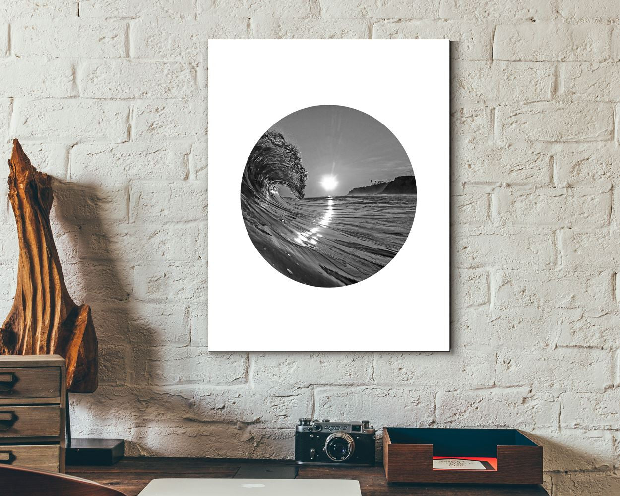 Wall Art Sunset Digital Print Beach Poster Art Sunset Wall Art Print Beach  Wall Decor Sunset california photo black and white summer decor - Digital Download