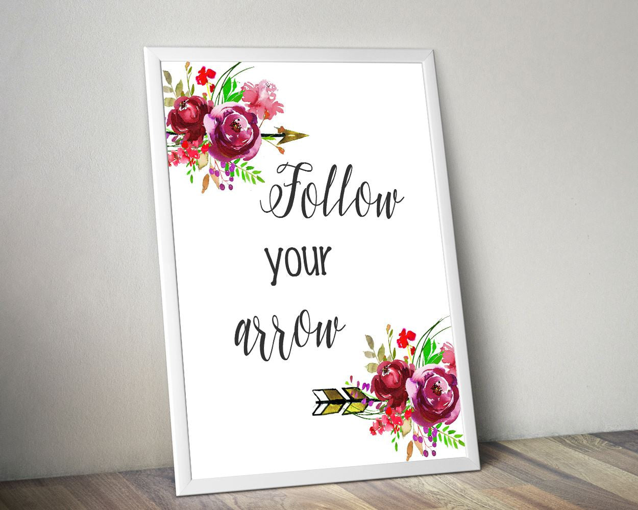 Wall Art Follow Your Arrow Digital Print Follow Your Arrow Poster Art Follow Your Arrow Wall Art Print Follow Your Arrow  Wall Decor Follow - Digital Download