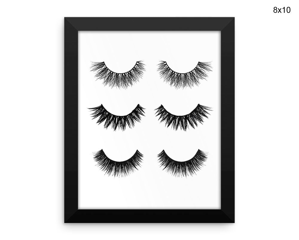 Eyelashes Print, Beautiful Wall Art with Frame and Canvas options available Beauty Decor