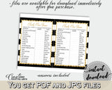 CANDY BAR baby shower game with black white stripes color theme printable, digital files, instant download - bs001