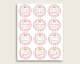 Royal Princess Cupcake Toppers, Pink Gold Cupcake Wrappers, Toppers Wrappers Baby Shower Girl, Instant Download, Glamorous rp002