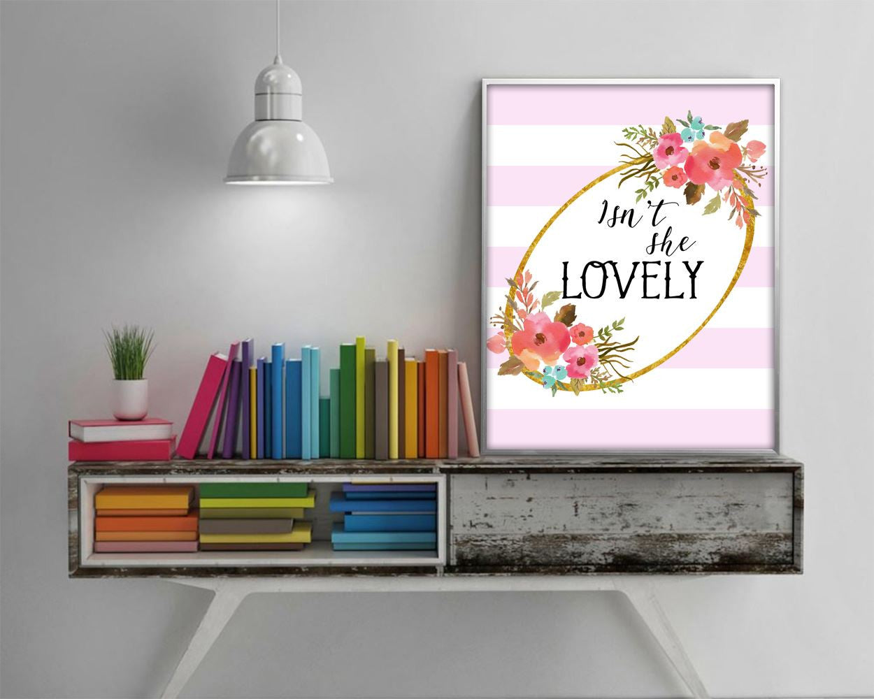 Wall Art Isn't She Lovely Digital Print Isn't She Lovely Poster Art Isn't She Lovely Wall Art Print Isn't She Lovely Quote Art Isn't She - Digital Download