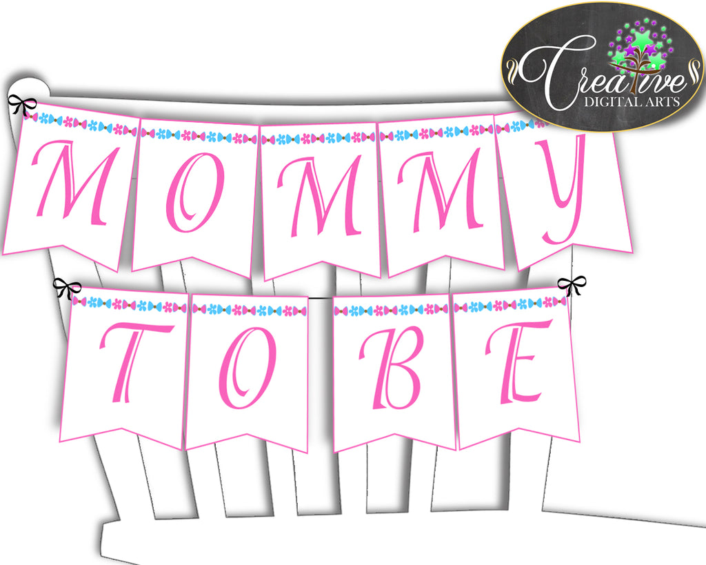Chair Banner Baby Shower Chair Banner Owl Baby Shower Chair Banner Baby Shower Owl Chair Banner Pink Blue party organization prints owt01