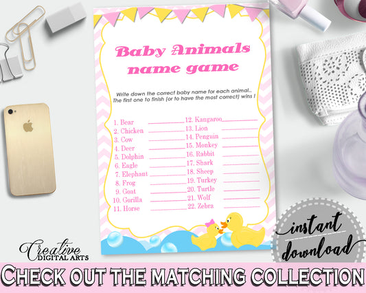 Baby Animal Names Baby Shower Baby Animal Names Rubber Duck Baby Shower Baby Animal Names Baby Shower Rubber Duck Baby Animal Names rd001