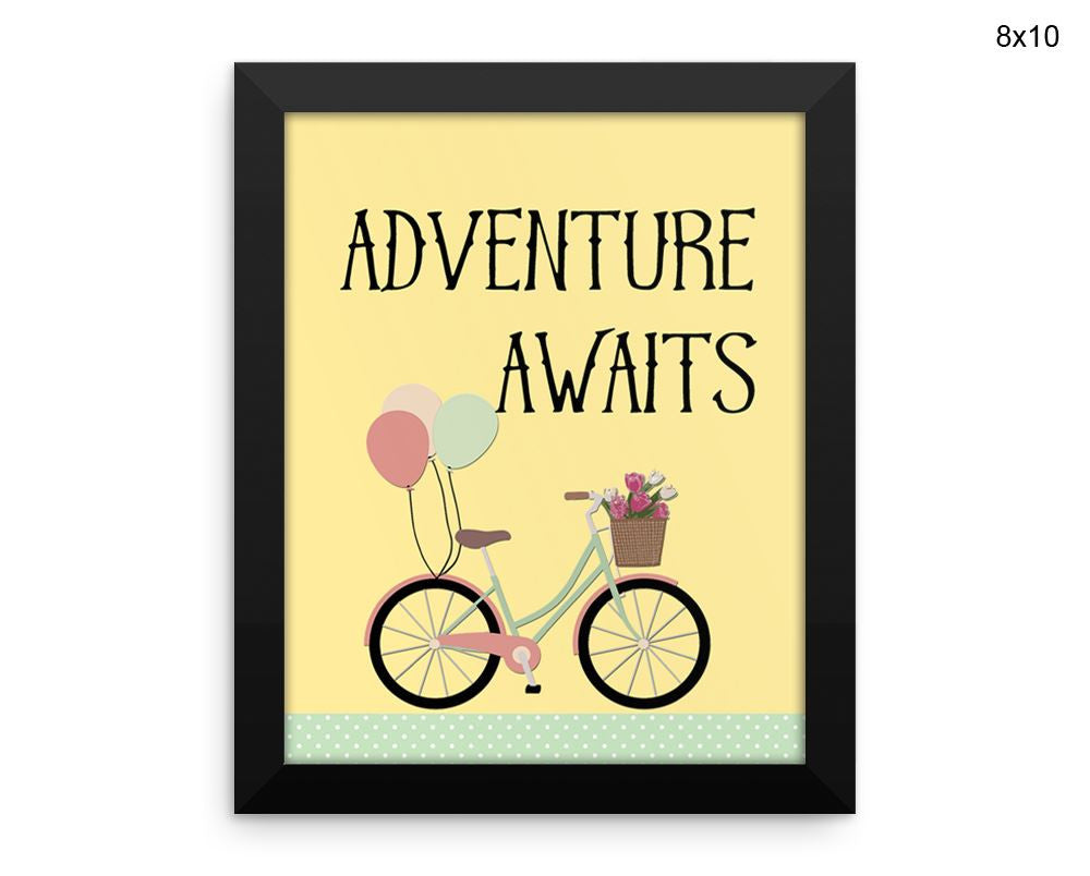 Adventure Print, Beautiful Wall Art with Frame and Canvas options available Kids Decor