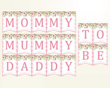 Chair Banner Baby Shower Chair Banner Pink Baby Shower Chair Banner Baby Shower Flowers Chair Banner Pink Green party stuff pdf jpg 5RQAG - Digital Product
