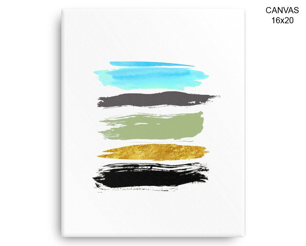 Abstract Brush Print, Beautiful Wall Art with Frame and Canvas options available Living Room Decor