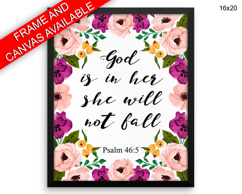 Psalm Quote Print, Beautiful Wall Art with Frame and Canvas options available Holy Book Decor
