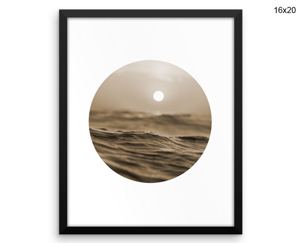 Ocean Sunset Print, Beautiful Wall Art with Frame and Canvas options available  Decor