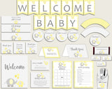 Decorations Baby Shower Decorations Yellow Baby Shower Decorations Baby Shower Elephant Decorations Yellow Gray party decorations W6ZPZ