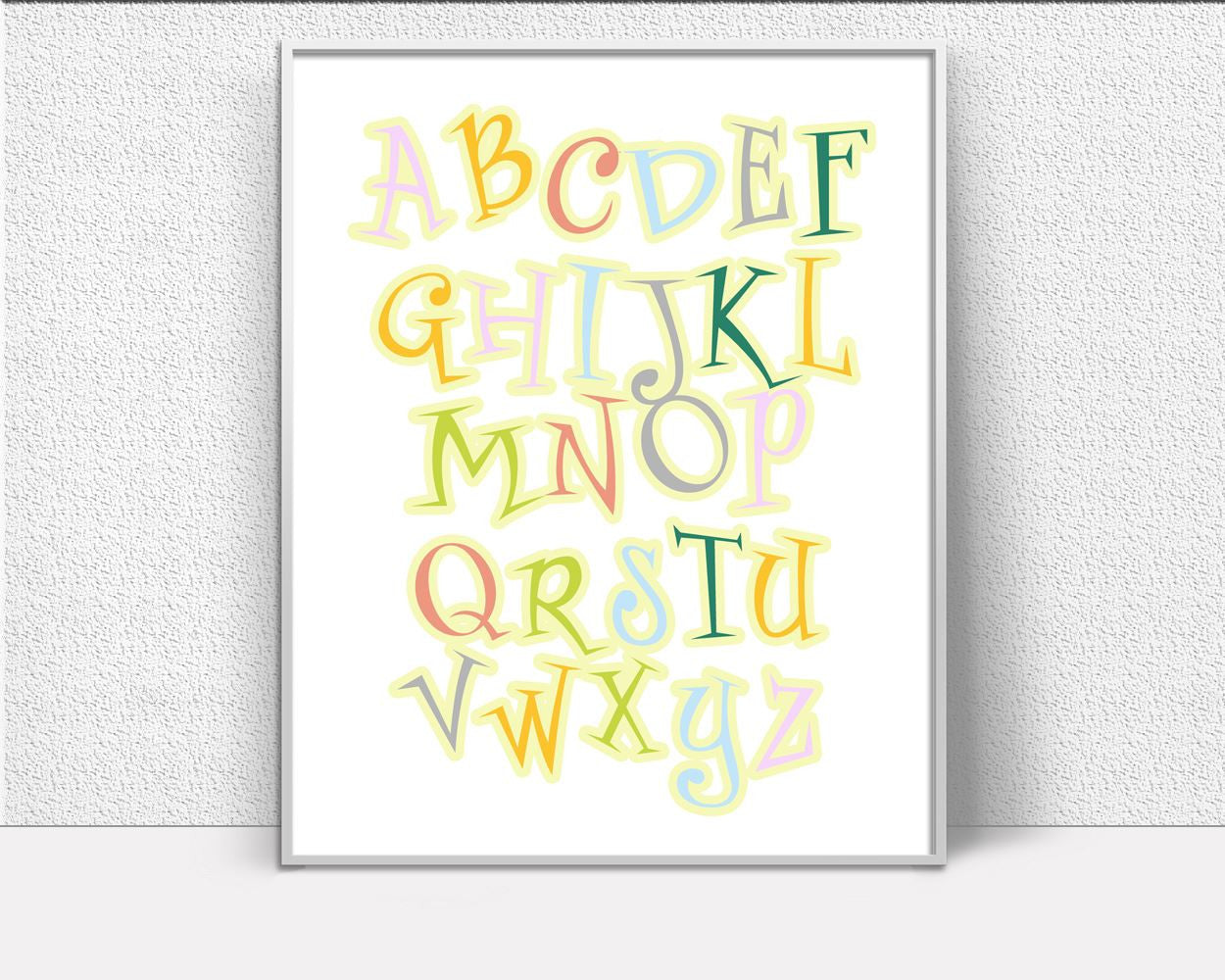 Wall Decor Alphabet Printable Abc Prints Alphabet Sign Abc playroom_poster Art Abc playroom_poster Print Alphabet Printable Art Alphabet - Digital Download