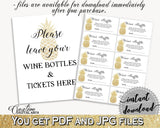 Wine Raffle Bridal Shower Wine Raffle Pineapple Bridal Shower Wine Raffle Bridal Shower Pineapple Wine Raffle Gold White pdf jpg 86GZU - Digital Product