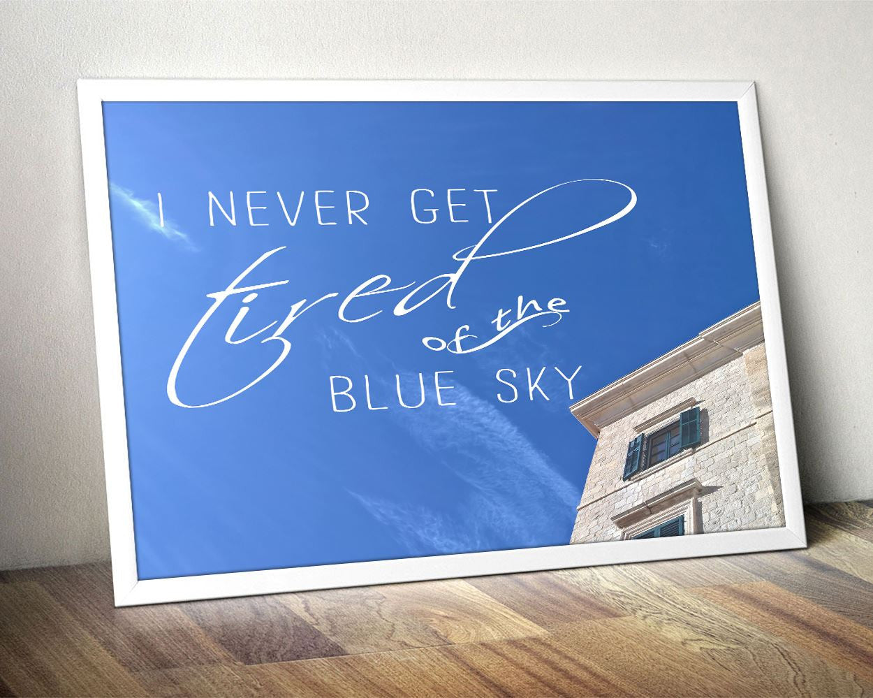 Wall Art Blue Sky Digital Print Blue Sky Poster Art Blue Sky Wall Art Print Blue Sky Photography Art Blue Sky Photography Print Blue Sky - Digital Download