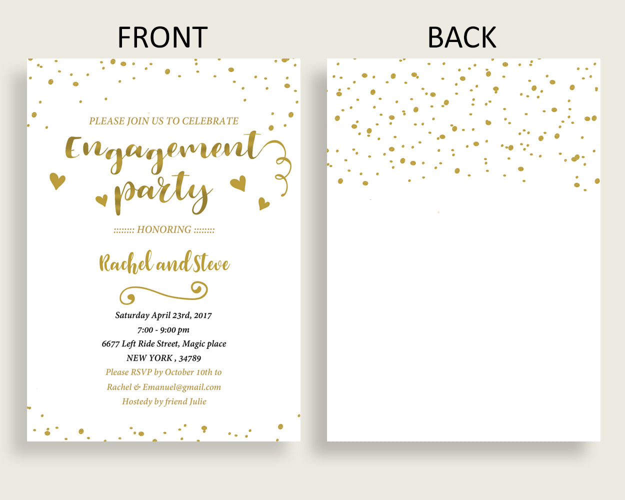 Engagement Party Invitation Bridal Shower Engagement Party Invitation Gold Bridal Shower Engagement Party Invitation Bridal Shower G2ZNX