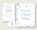Sweet Mess Baby Shower Sweet Mess Snowflake Baby Shower Sweet Mess Blue Gray Baby Shower Snowflake Sweet Mess party ideas prints NL77H