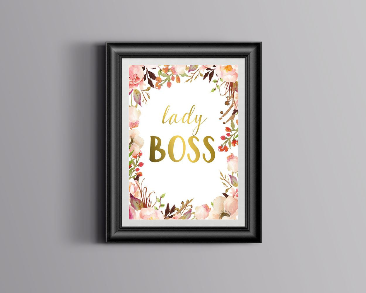 Wall Art Boss Digital Print Lady Poster Art Boss Wall Art Print Lady Office Art Lady Office Print Boss Wall Decor Boss gift for boss - Digital Download