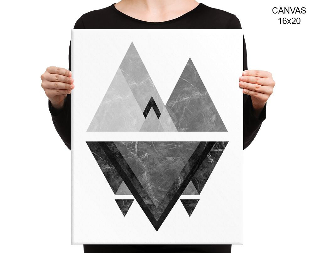 Marble Triangle Print, Beautiful Wall Art with Frame and Canvas options available Modern Decor