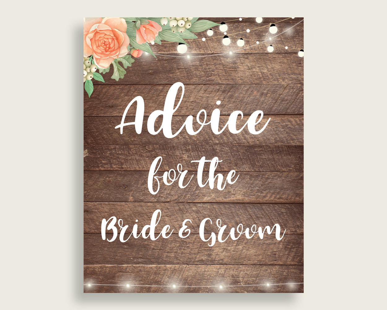 Advice Bridal Shower Advice Rustic Bridal Shower Advice Bridal Shower Flowers Advice Brown Beige party organising party stuff SC4GE