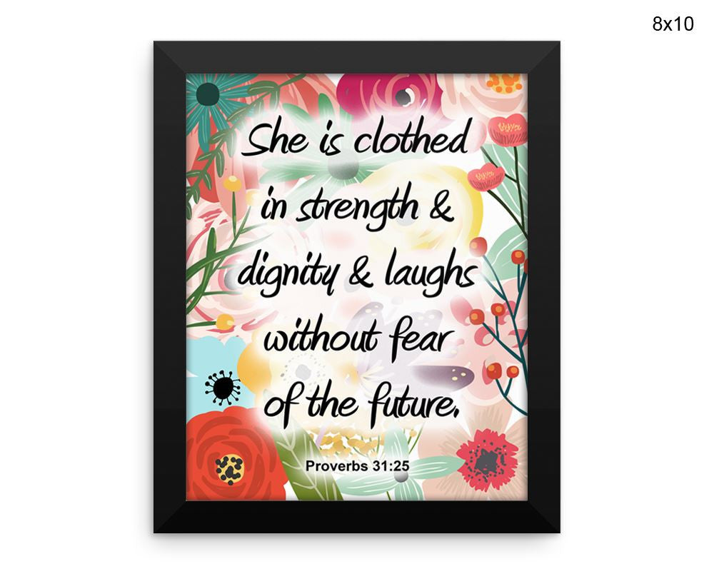 Proverbs Verse Print, Beautiful Wall Art with Frame and Canvas options available Faithful Decor