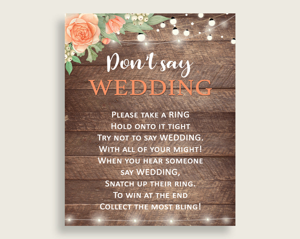 Don't Say Wedding Game Bridal Shower Don't Say Wedding Game Rustic Bridal Shower Don't Say Wedding Game Bridal Shower Flowers Don't SC4GE