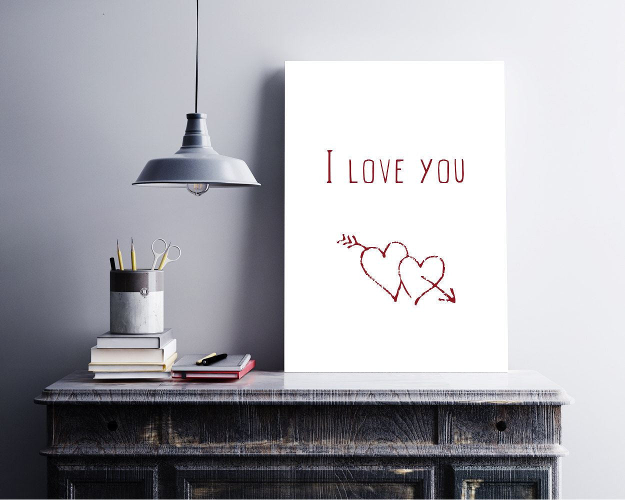 Wall Decor I Love You Printable I Love You Prints I Love You Sign I Love You Love Art I Love You Love Print I Love You Printable Art I Love - Digital Download