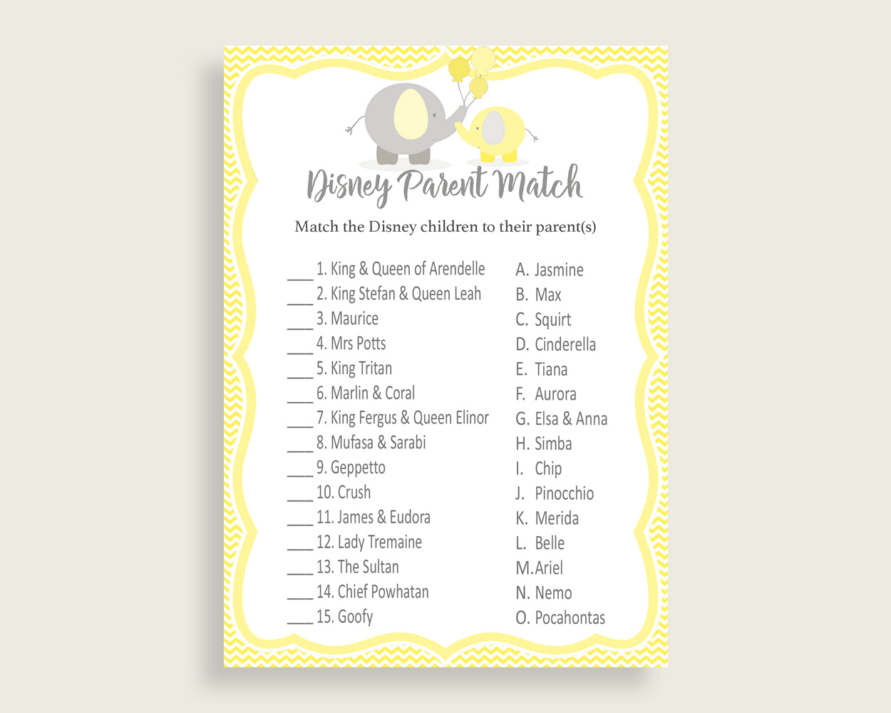 Disney Parent Match Baby Shower Disney Parent Match Yellow Baby Shower Disney Parent Match Baby Shower Elephant Disney Parent Match W6ZPZ