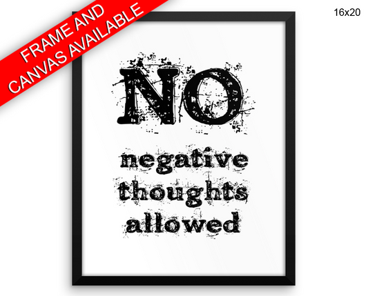 Positivity Print, Beautiful Wall Art with Frame and Canvas options available Gym Decor