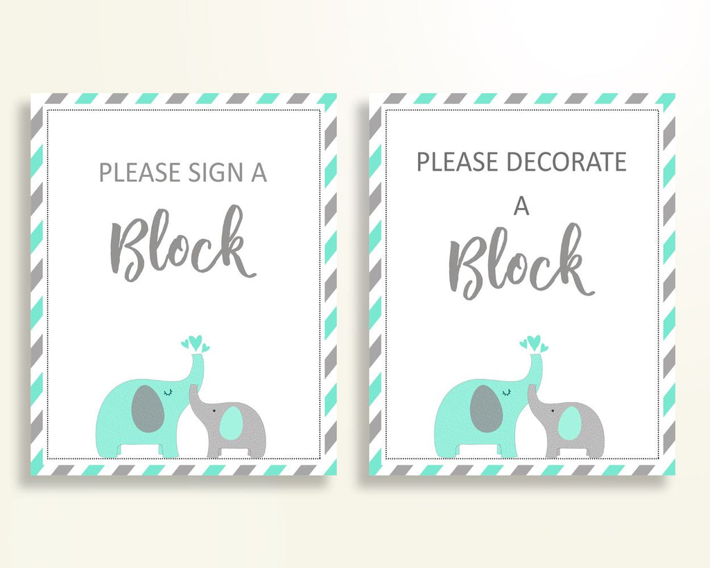 Decorate a block sales baby shower sign