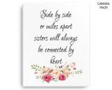 Sisters Print, Beautiful Wall Art with Frame and Canvas options available Typography Decor