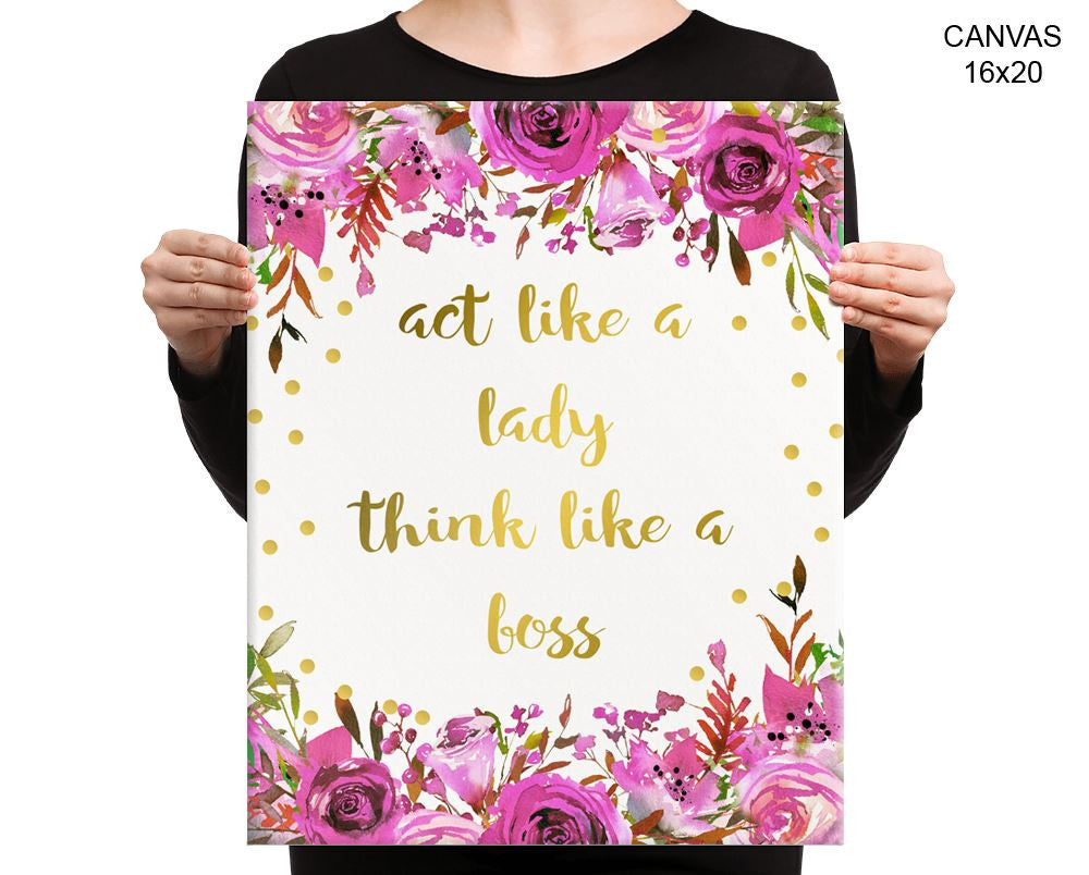 Boss Lady Print, Beautiful Wall Art with Frame and Canvas options available Office Decor