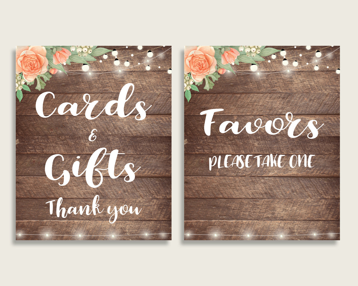 Table Signs Bridal Shower Table Signs Rustic Bridal Shower Table Signs Bridal Shower Flowers Table Signs Brown Beige printables shower SC4GE