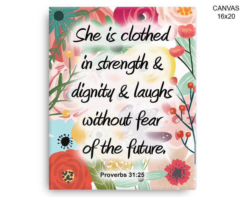 Proverbs Verse Print, Beautiful Wall Art with Frame and Canvas options available Faithful Decor