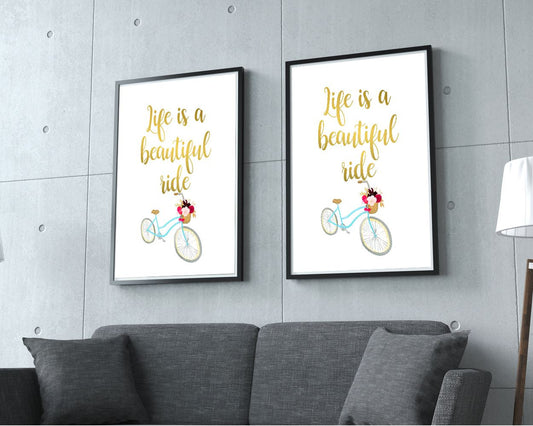 Wall Decor Life Printable Life Prints Life Sign Life Wisdom Art Life Wisdom Print Life Printable Art Life life adventure life and bike - Digital Download